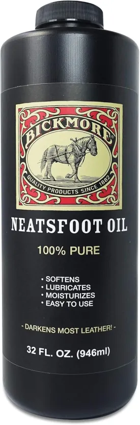 100% Pure Neatsfoot Oil - Leather Conditioner and Wood Finish