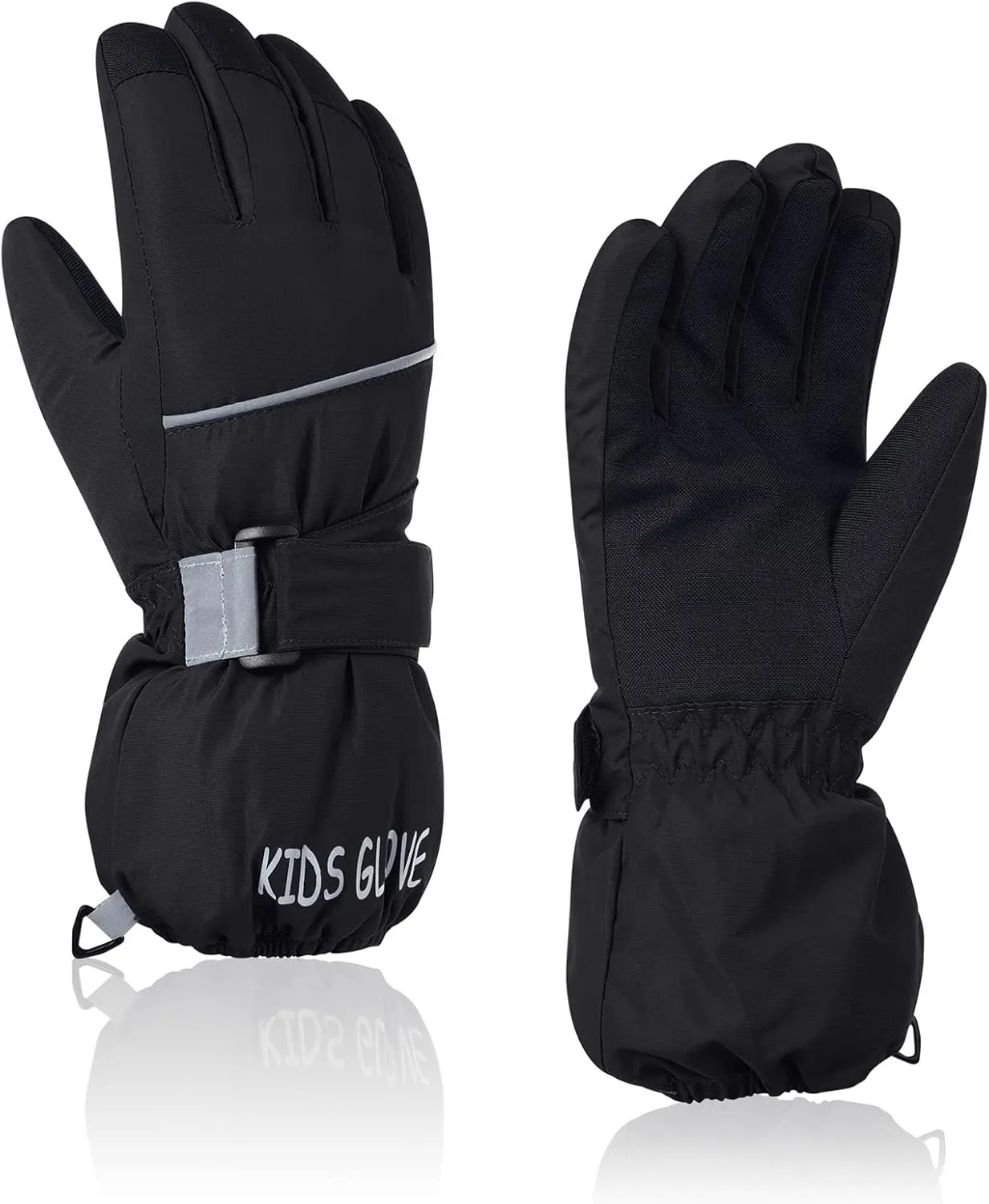 American Trends Kids Waterproof Winter Gloves Warm Snow Gloves Boys Girls Ski Gloves Toddler Mittens Windproof