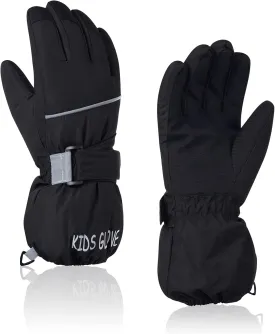 American Trends Kids Waterproof Winter Gloves Warm Snow Gloves Boys Girls Ski Gloves Toddler Mittens Windproof