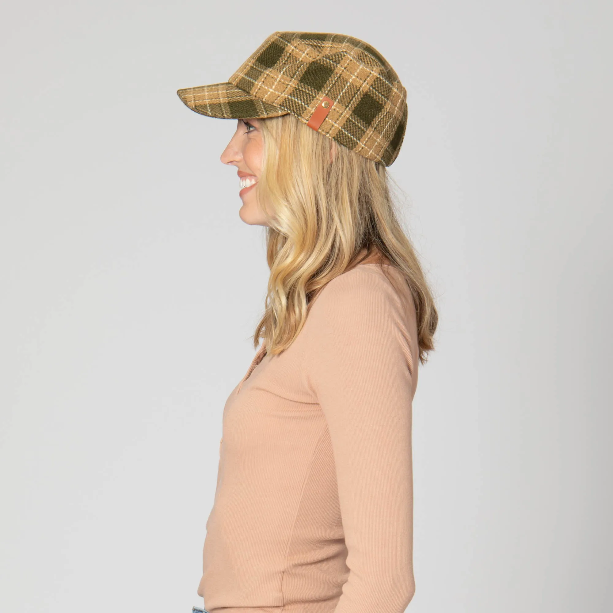 Cash - Cut & Sew Plaid Fishermans Cap
