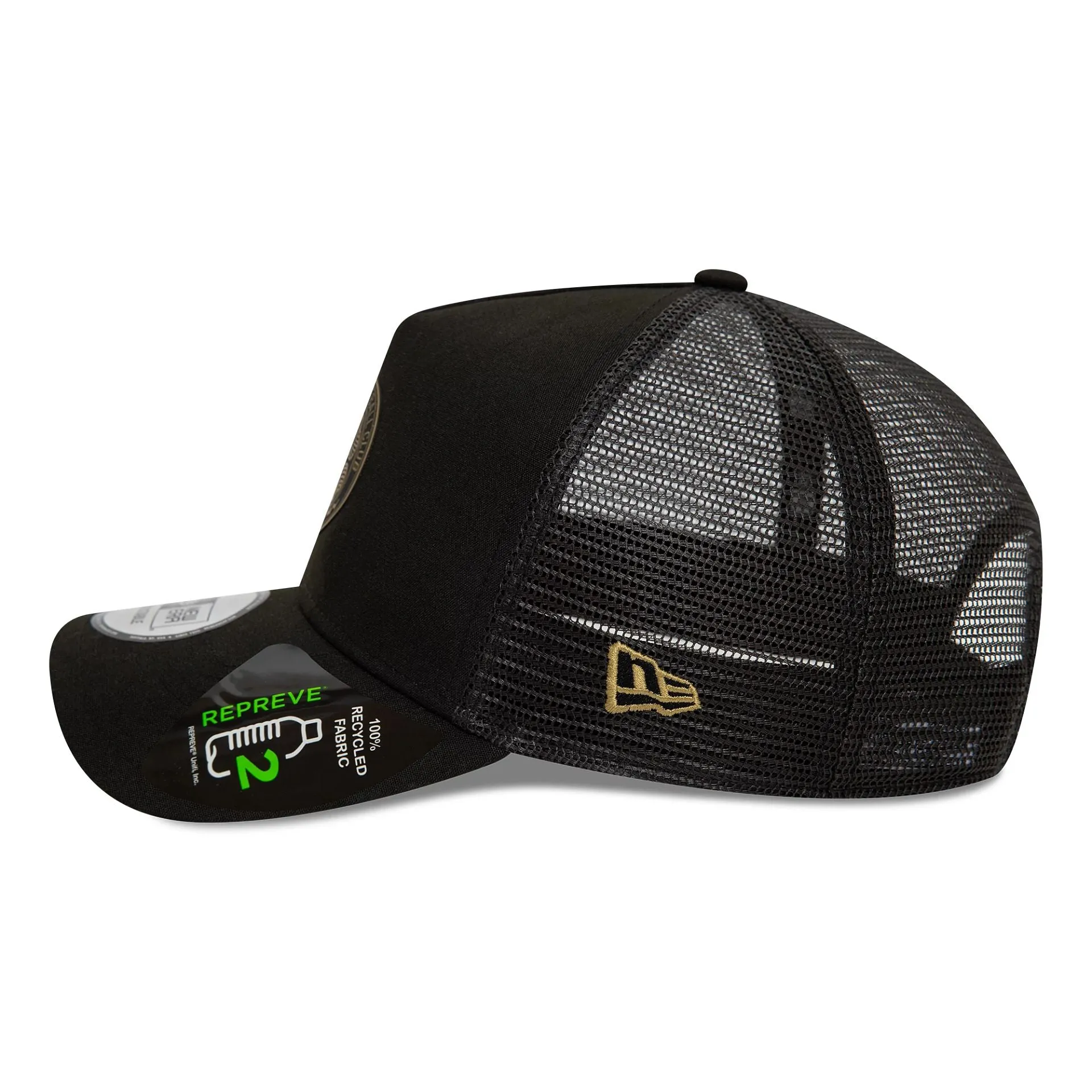Celtic FC Repreve Black 9FORTY E-Frame Adjustable Trucker Cap