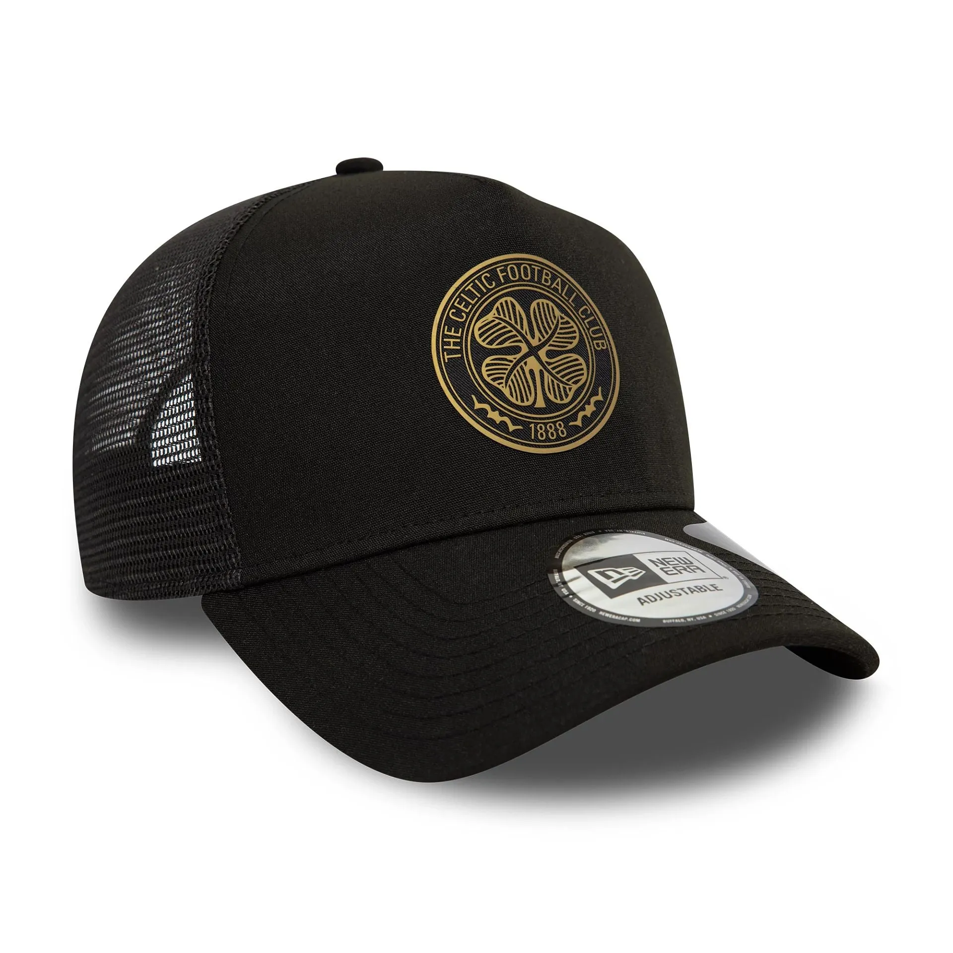 Celtic FC Repreve Black 9FORTY E-Frame Adjustable Trucker Cap