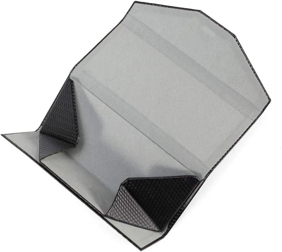 Cute Cartoon Eyeglass Case Triangle Foldable Magnet Closure Sunglasses Case Holder and Matching Eyeglass Cloth