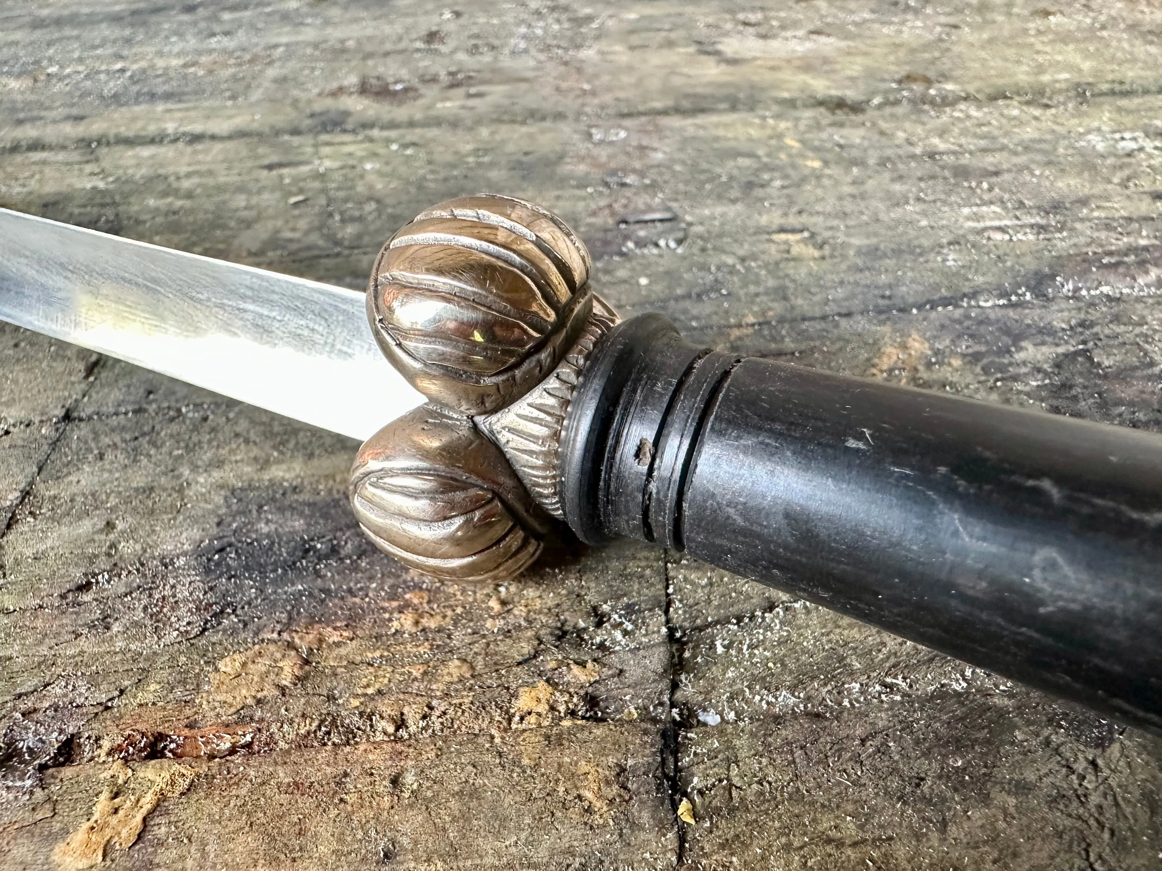 French Tri-lobe Medieval bollock dagger - SOLD