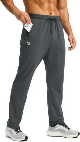 G Gradual Men's Fleece Lined Winter Pants with 3 Zipper Pockets Warm Athletic Joggers Workout Running Sweatpants for Men