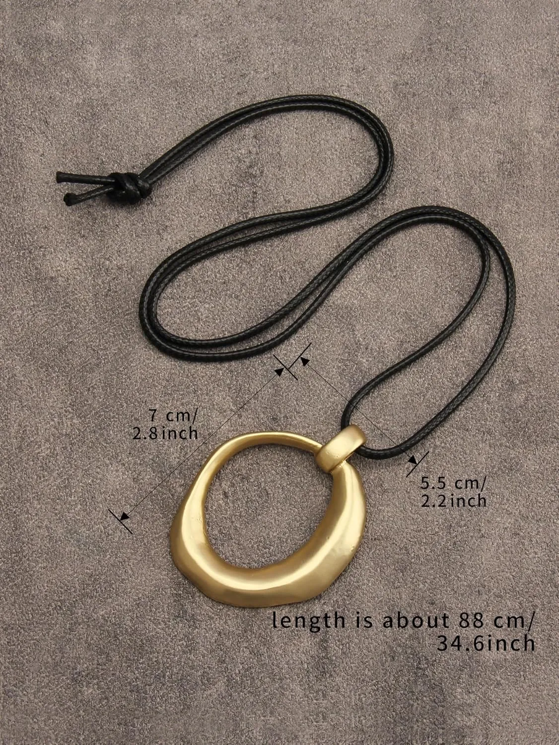 GelConnie Wooden Necklaces for Women Gold Leather Necklace Long Boho Layered Necklace Silver Hippie Choker Necklace Bohemian Jewelry for Women