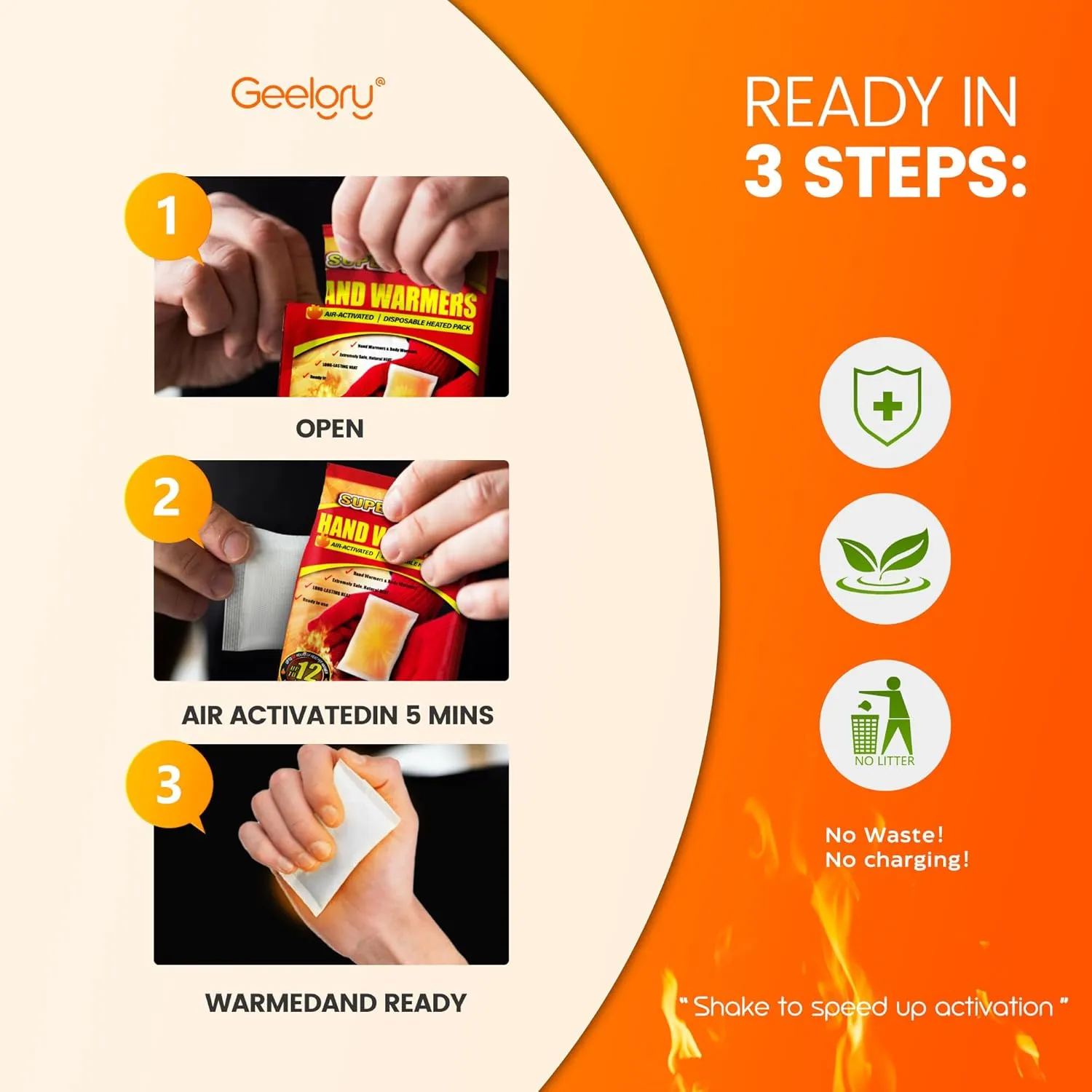 Hand Warmers Disposable 30/55/90/175/125/240Pcs, Long-Lasting Up to 12 Hours for Warm Body, Safe Portable Hand Warmers for Hand & Foot, Heater for Camping, Fishing, Gifts for Women Men Mom Dad