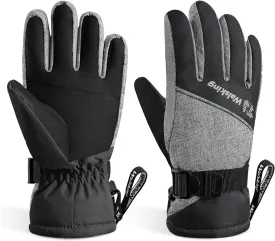 Kids Winter Gloves-3M Thinsulate Snow Waterproof Ski Cold Weather Insulated Outdoor Snowboard Gloves for Boys Girls Youth