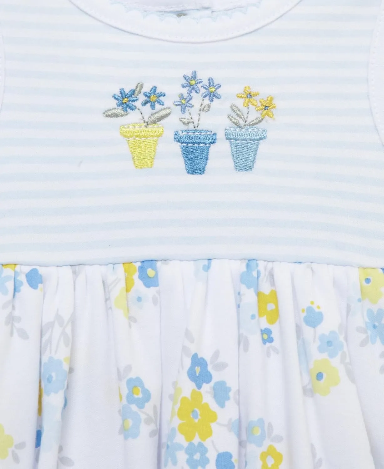 Little Me Clothes for Baby Girls' Popover Bodysuit Dress and Hat Set, 3-12 Months