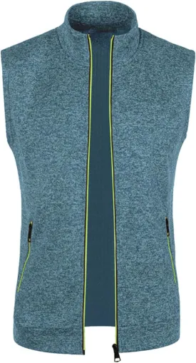 Men's Golf Vest Lightweight Softshell Vest Outerwear Sleeveless Full Zip Jacket Hiking Running Causal Vest Coat