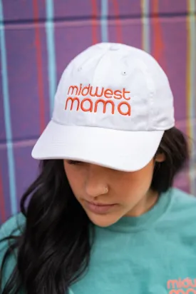 Midwest Mama Baseball Hat in White (FINAL SALE)
