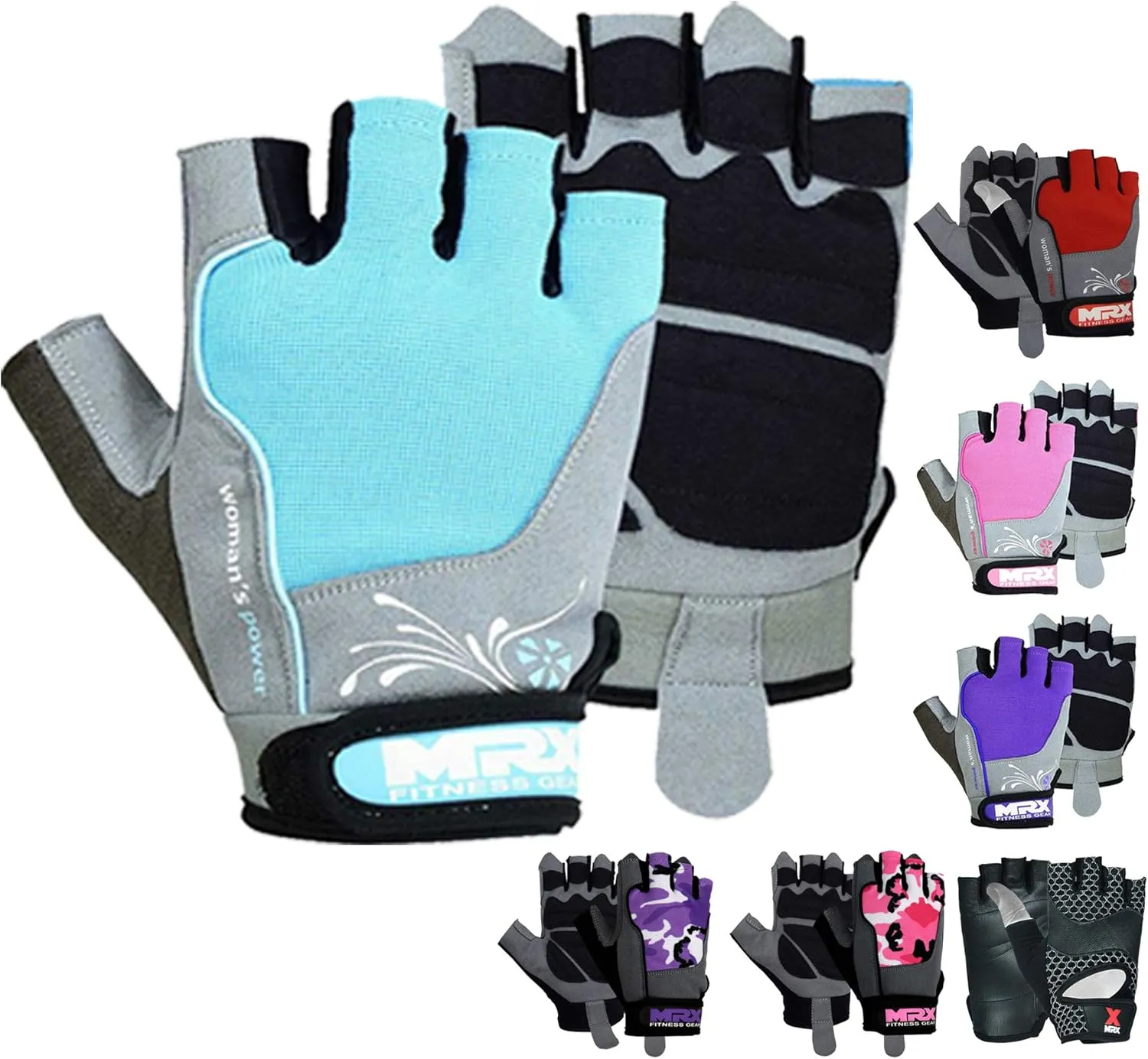 MRX BOXING & FITNESS Weight Lifting/Exercise Grip Gloves for Women, Great for Workouts, Weight Training and More, Pro Series