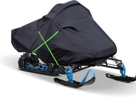 NEVERLAND Snowmobile Cover - Waterproof Snowmobile Covers Snowmobile Accessories Storage Cover Compatible with Polaris Ski Doo and Yamaha with Reflective Strips Universal Fits up to 145"