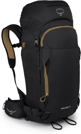 Osprey Soelden 42L Men's Ski and Snowboard Backpack, Black