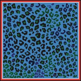 Silk Bandana with Footsteps of the Leopard