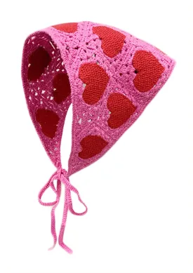 Solyinne Women's Crochet Head Kerchief Knitted Hair Scarf Headwrap for Women Girls Floral Fruits Headband