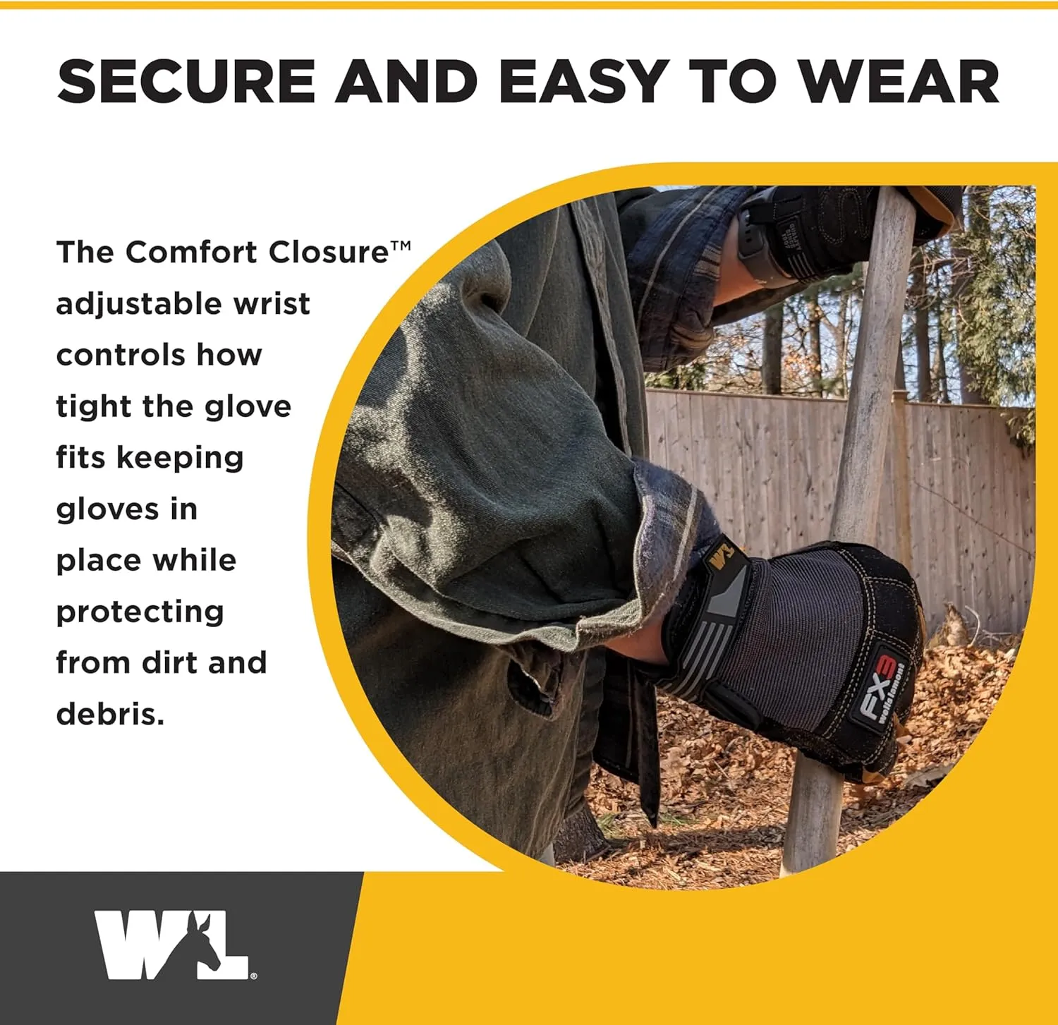 Wells Lamont FX3 Men's Extreme Dexterity Extra Wear Work Gloves, Touchscreen, XX-Large (7853XXC)
