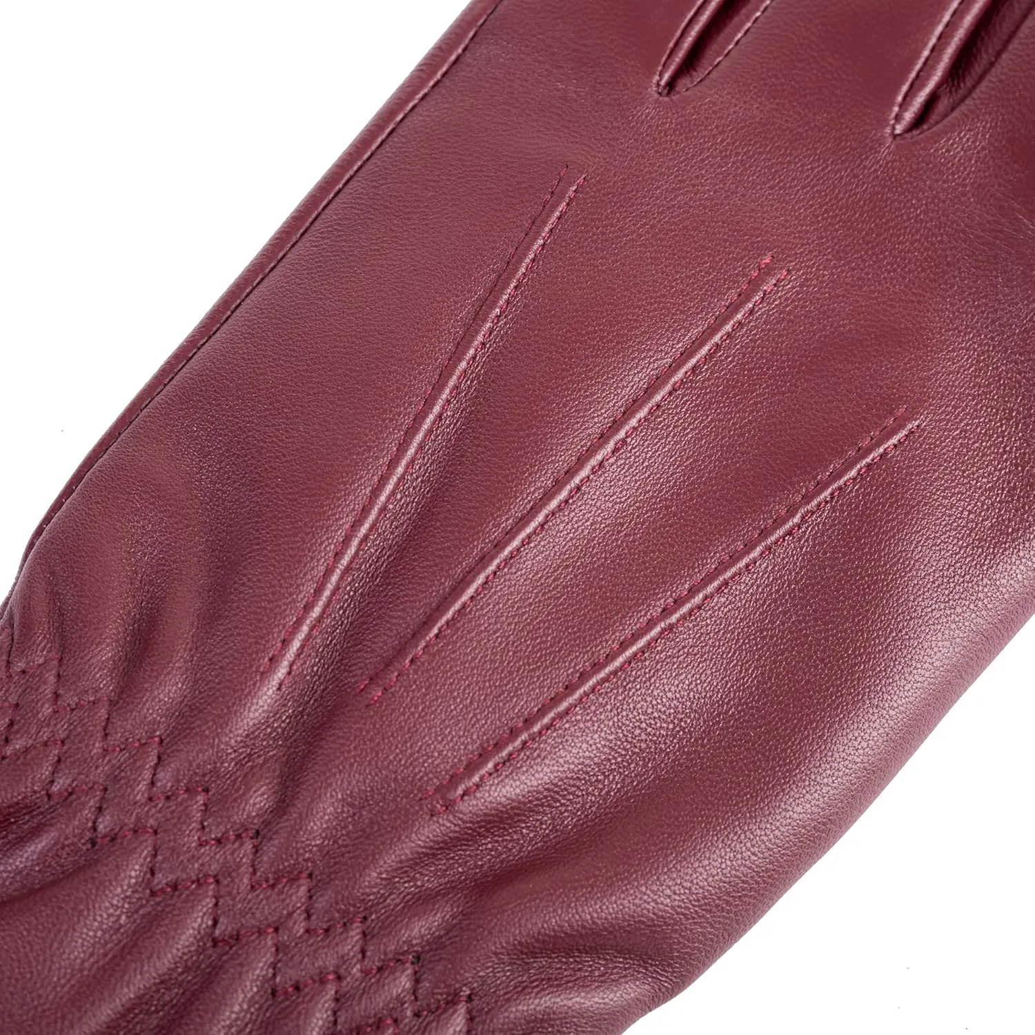 Winter Womens Fashion Leather Gloves Warm Cashmere Lining Touchscreen Texting Windproof Driving Gloves
