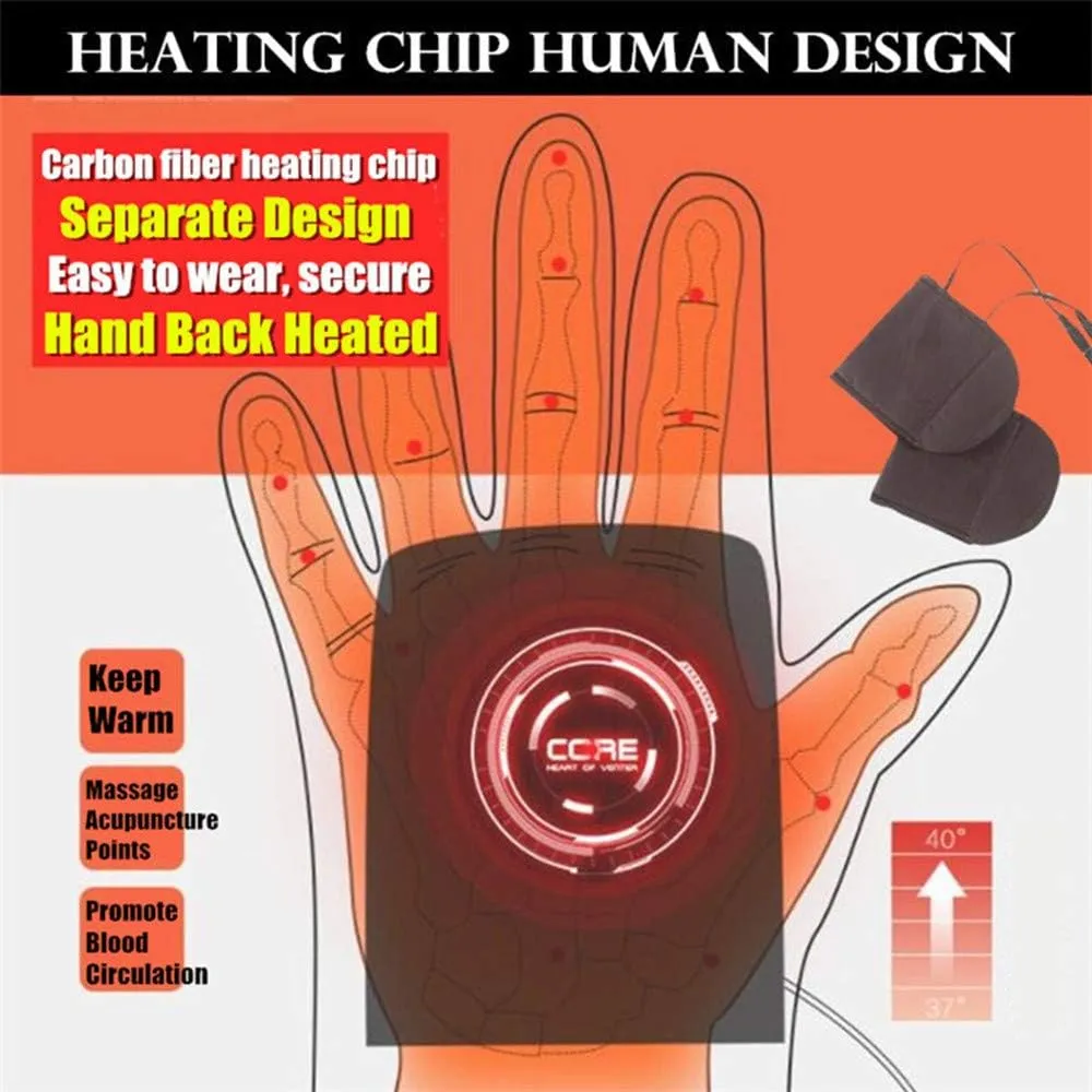 Women's & Men's USB Heated Gloves Mitten Winter Hands Warm Laptop Gloves Knitting Hands Full & Half Heated Warmer