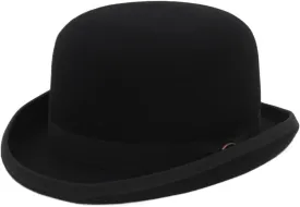 Wool Felt Bowler Hat for Men Women Satin Lined Party Formal Costume Magician Hat